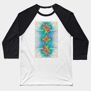 Abstract Butterflies Design Baseball T-Shirt